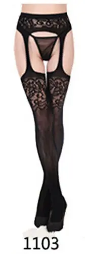Fashion Women's Sexy Fashion Hollow Out Strappy High Quality Mesh Net Fishnet Stockings Pantyhose Black High Waist Tights