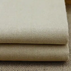 100*140 см, темно-бежевый закка Линен ткань хлопковый Льняной материал