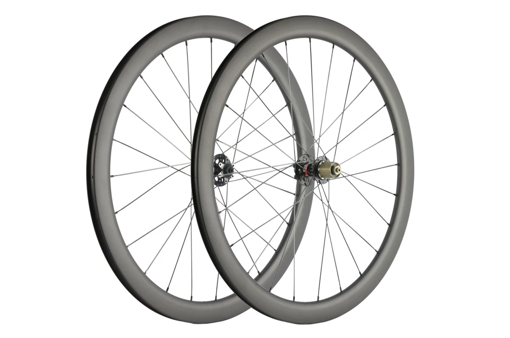 SUPERTEAM 700C 45 мм карбоновый клинчер дисковый тормоз, колесная пара матовый