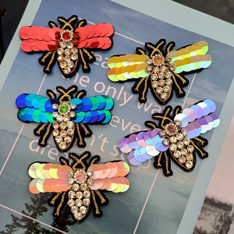 bee beaded patches for clothes 2