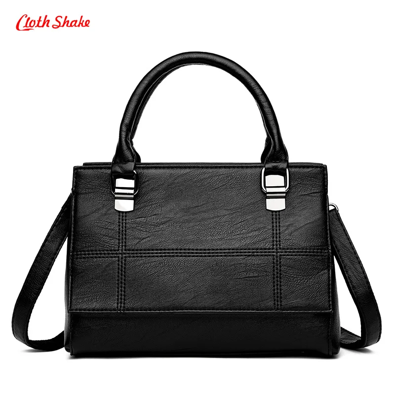 

High Quality Women Fashion Patchwork Handbag Female PU Leather Shoulder Bag Large Capacity Ladies Tote Bag Female Crossbody Bag