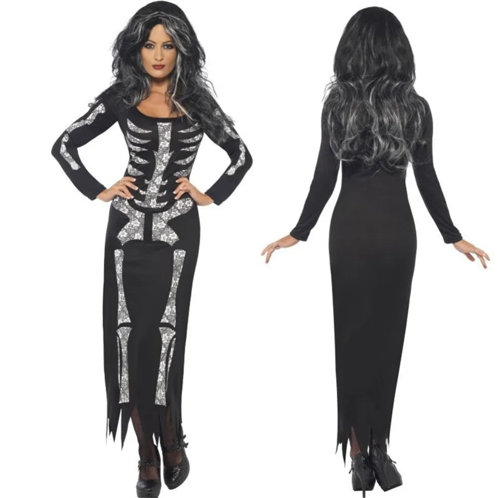 Wholesale European American Halloween Costumes Dress Ghosts Skeletons