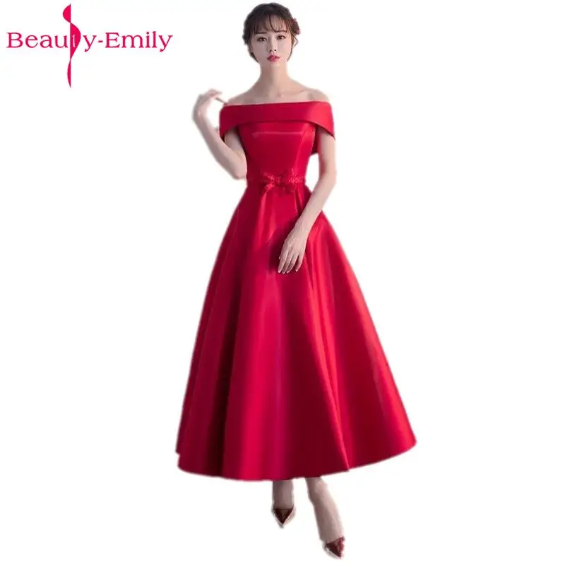 Beauty Emily длинное платье для выпускного вечера es 2017 А силуэт красное вечернее на