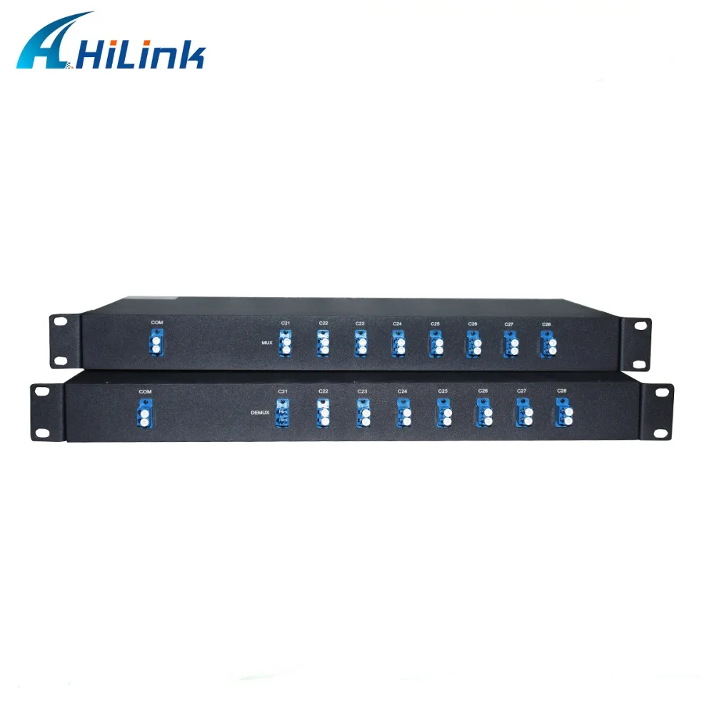 (Только 1 комплект) 19 дюймовый 1U 8 канальный модуль DWDM Mux/Demux одноволоконный