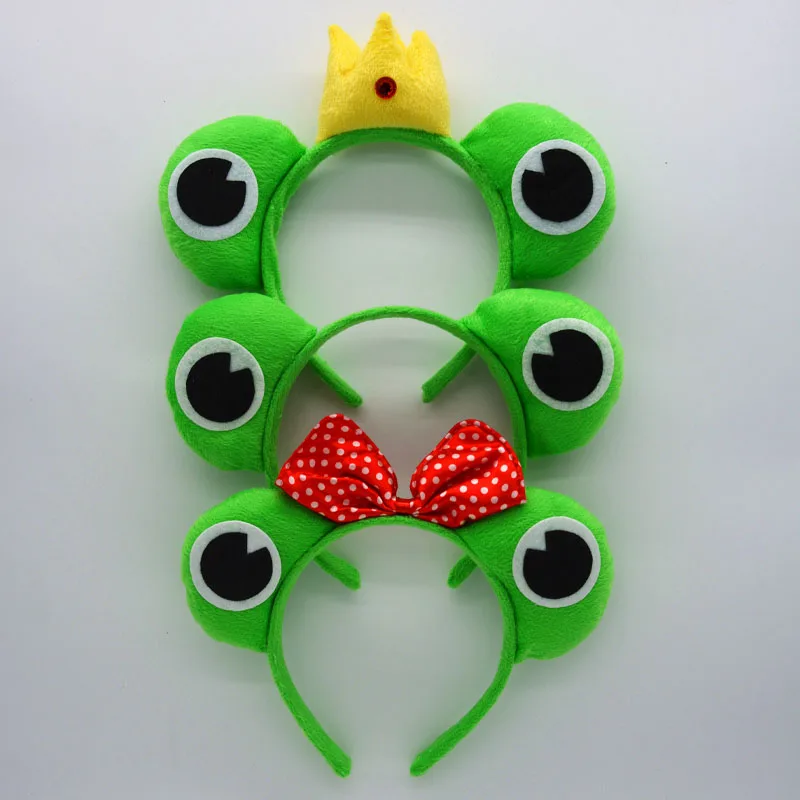 

Green Frog Cosplay Animal Ear Headband Girls Boy Adult Stage Performance Show Hairband Birthday Party Favor Christmas