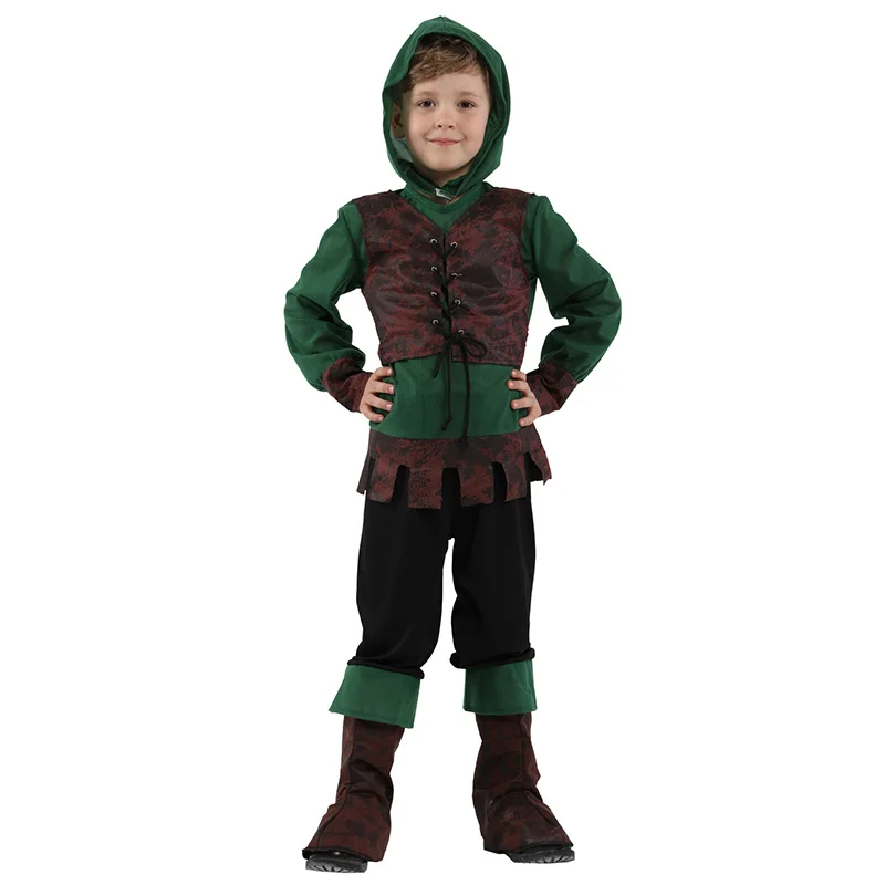 

Children's Halloween Indian Prince Costume The boy kids Hunter's clothes Halloween Cosplay costume Purim Party dress