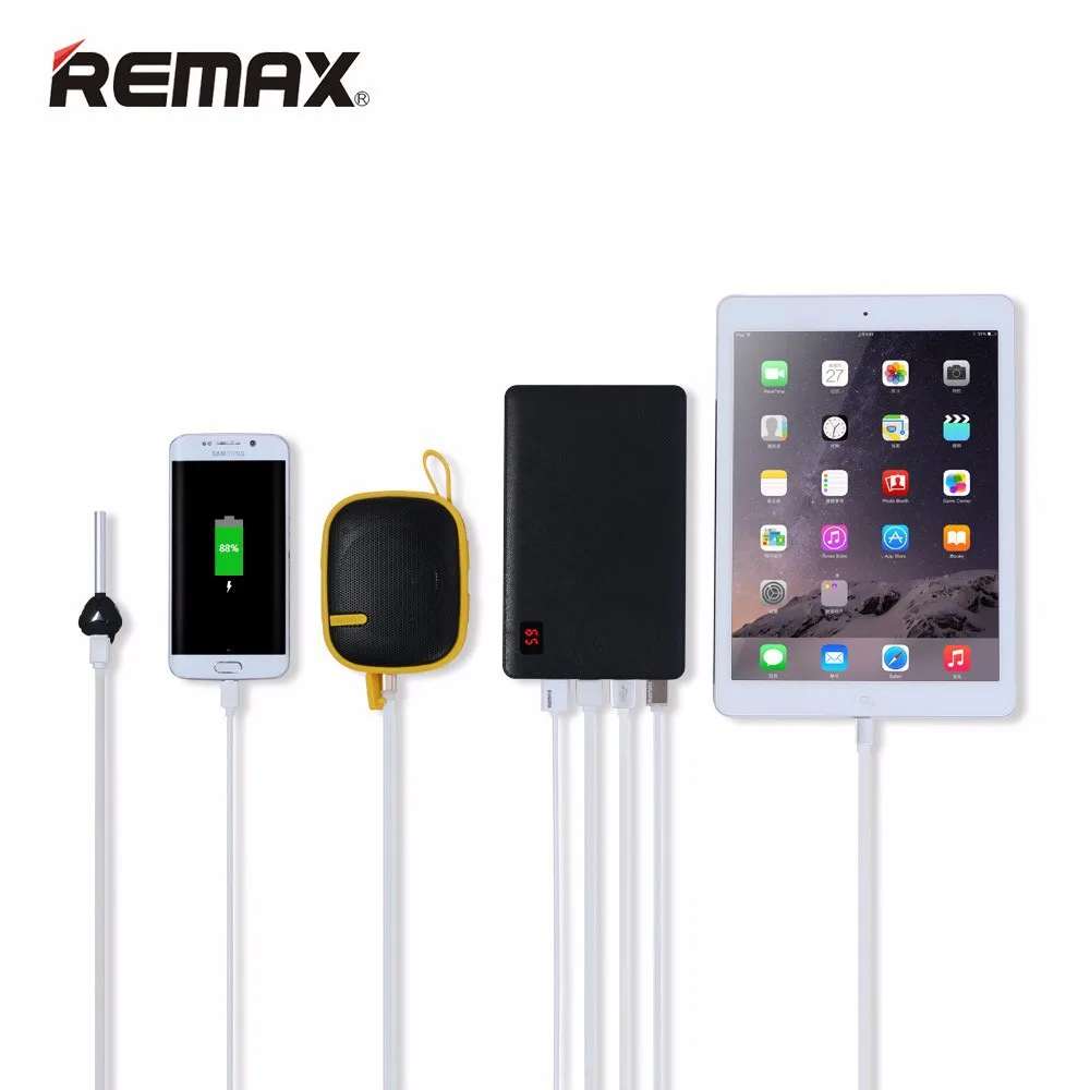 Remax Portable Power Bank 30000mAh External Battery Charger 4 USB Fast Charging For iphone 7 8 Plus X Samsung Xiaomi Powerbank Remax Portable Power Bank 30000mAh External Battery Charger 4 USB Fast Charging For iphone 7 8 Plus X Samsung Xiaomi Powerbank