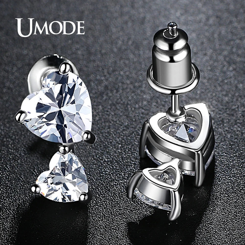 Женские серьги гвоздики в форме сердца UE0336|heart stud earrings|fashion earringsstud earrings |