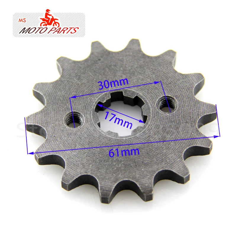 10T-19Tooth 17 мм ID передняя Звездочка двигателя с опорная плита шкафчик для 50 70 90 110cc 420 Мотоцикл Байк ATVQuad