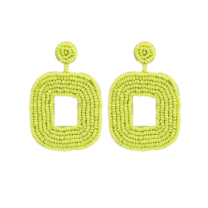 Fashion Women Handmade Beaded Earrings for Wedding Party Gift BA Trendy Special Gift Flowers Tassel Drop Earrings Hot (4)