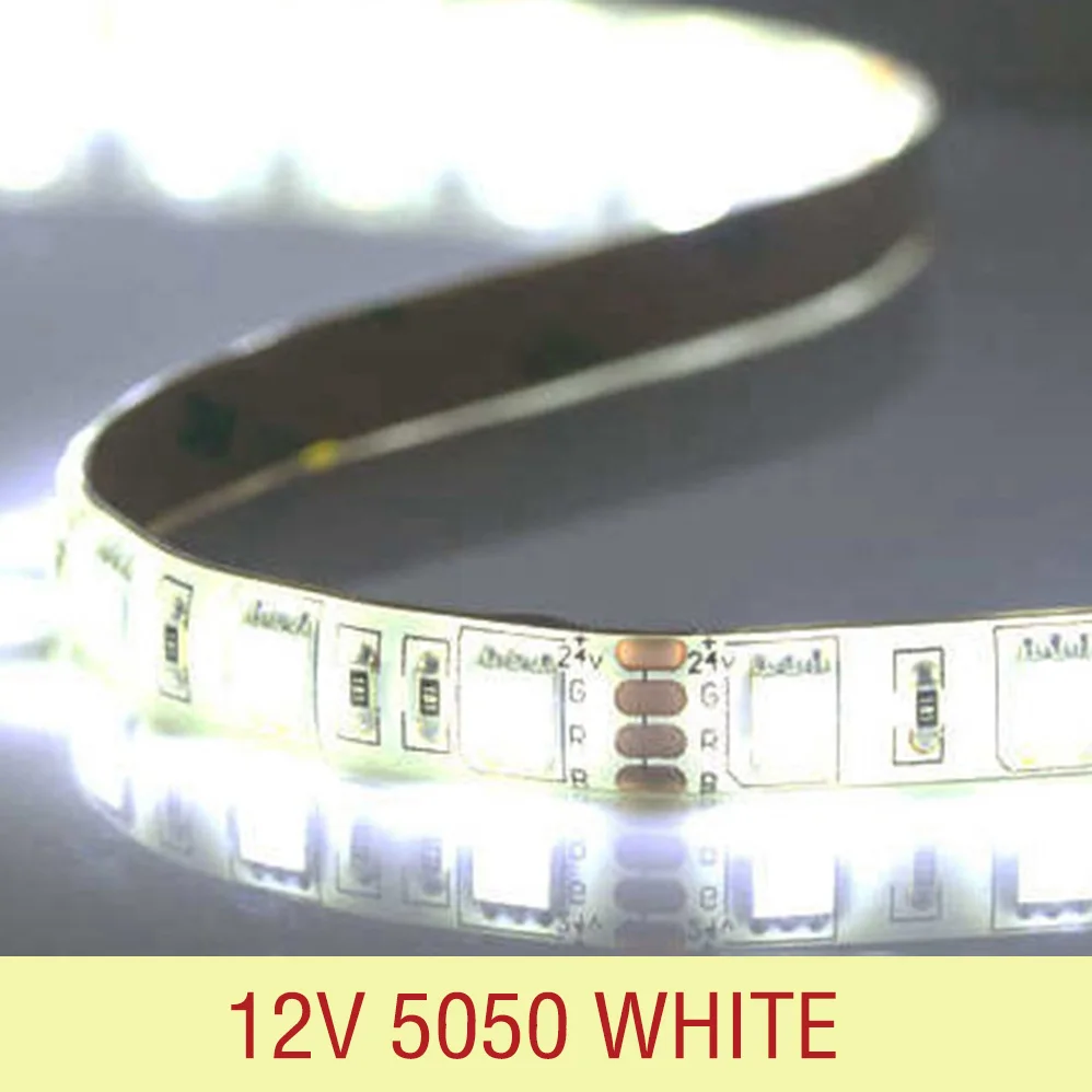 Led Light Strip 5050 DC 12V 60LEDS/m 5M/Lot Single Color Flexible RGB Led Strip