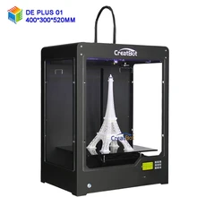 Free shipping CreatBot 3D Printer DE PLUS single extruder available Large size 400*300*520 mm 3d metal printer pvc printer China