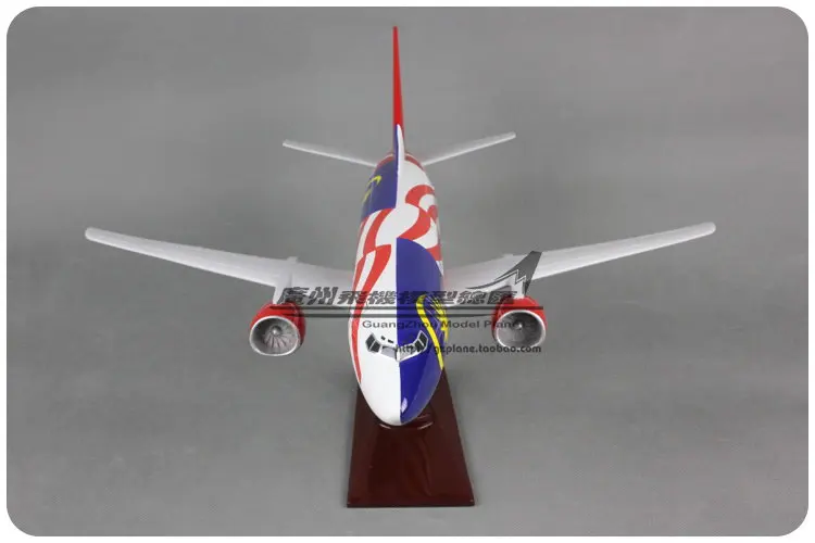 45 см смолы Air Asia Airways модель самолета Малайзия Флаг B737 300 авиационные модели Boeing 737
