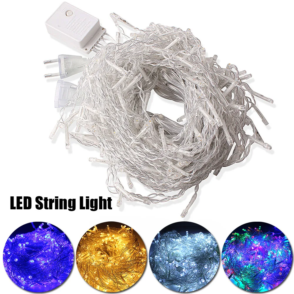 

5M LED String Lights Curtain Fairy Light Droop 0.4m-0.6m-0.8m LEDs Outdoor Garden Lamp For Home Decoration Light Chain Girlanda