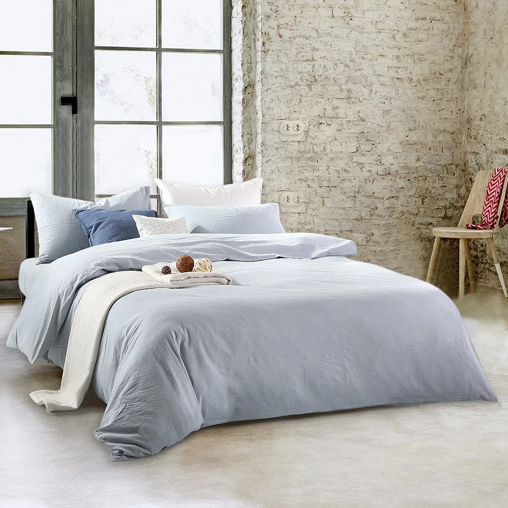 Aliexpress.com : Buy Washed Cotton Duvet Cover Set Soft Soild Color Include 1 Duvet Cover 1 