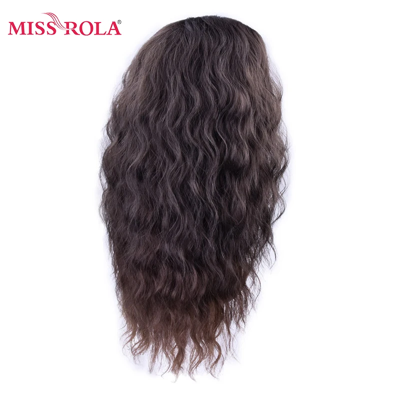 Miss Rola Wavy Kanekalon Synthetic Hair Weaving Full Head Sew In Hair Weave Fiber Medium Long Extensions 6pcs/set