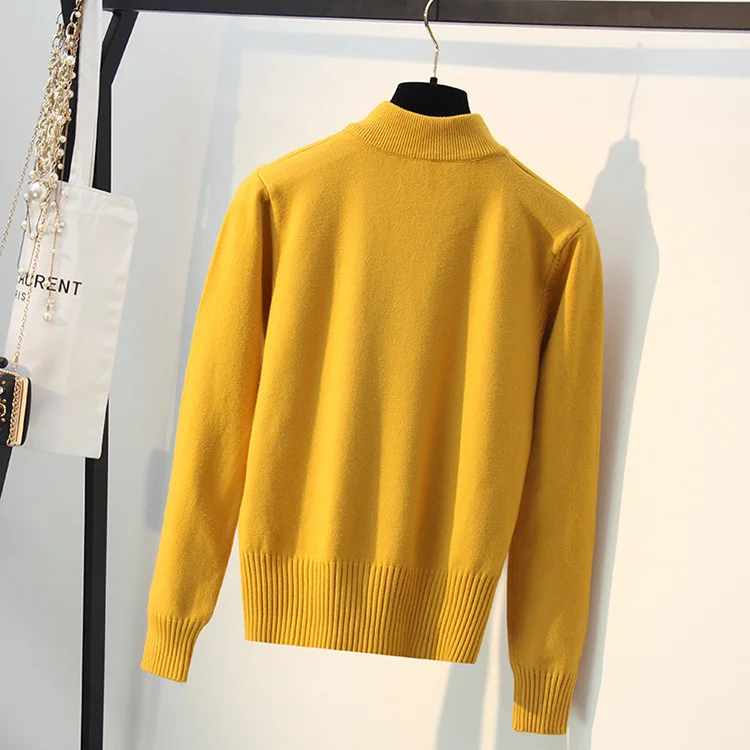 Preppy Knotted Decoration Bowtie Women Pullover Sweater Autumn Winter Long Sleeve School Girl Sweaters Top Knitted Pull D309