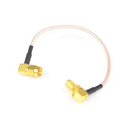 RP SMA штекер rightangle RP SMA женский rightangle Goldplated РФ Расширение RG316 помощью соединительного кабеля