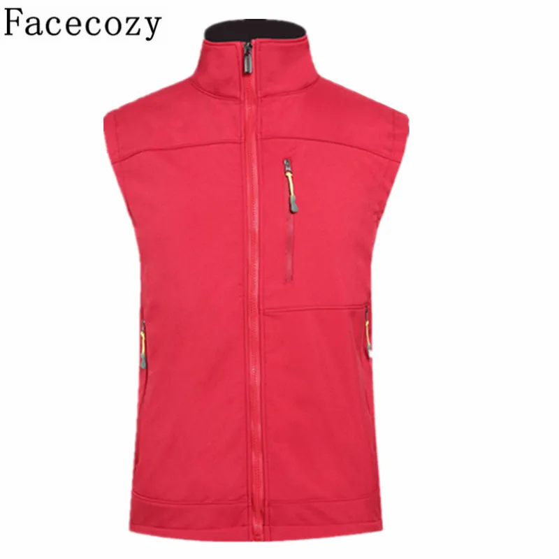 Facecozy Мужская зимняя Осенняя Флисовая теплая жилетка для альпинизма кемпинга