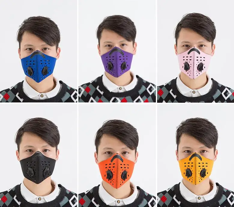 Маска для езды на велосипеде с углеродным фильтром PM2.5 12 цветов|mtb mask|smog maskface mask |