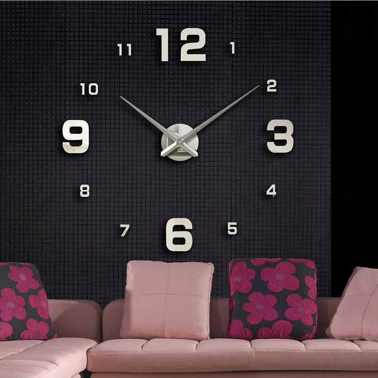 

Personalized DIY Wall Clock Creative Mirror Wall Stickers Large Quartz Acrylic Stylish Simplicity Wall Clock Home Art Decoration