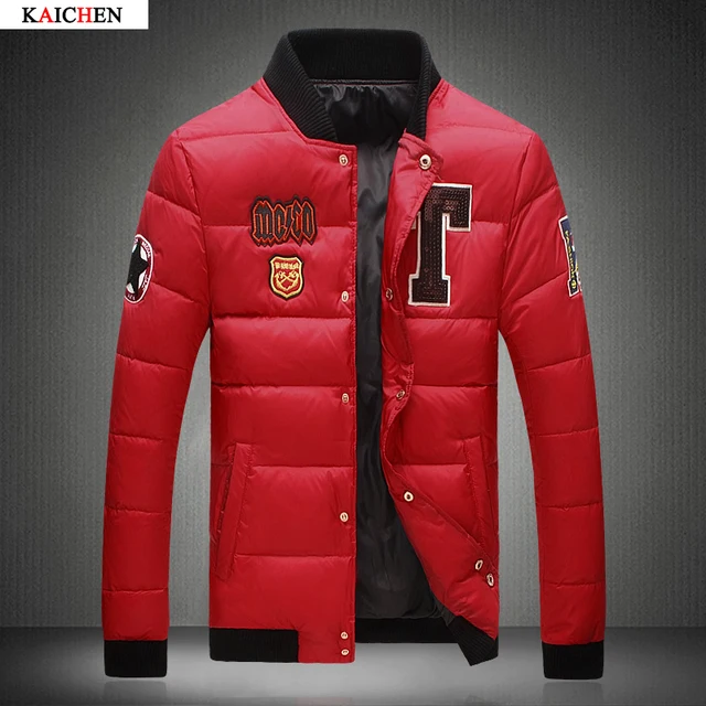 Best price at $110 Cheap Hot 2016 Stylish Winter Ultra Light Duck Down Jacket Men Punk New Slim Fit Mens Jackets And Coats Parka Casual M-5XL