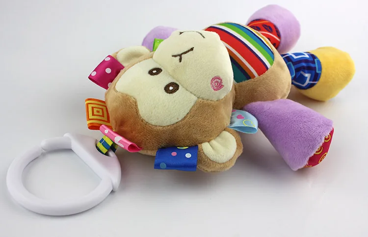 Brinquedos do Bebê Educativos para Recém-nascidos Meses Animal Chocalho Apaziguar Boneca Bonito Elefante Leão Sapo Cão Brinquedos Bebês Música Móvel 0-12 10 High Quality Brinquedos e hobbies