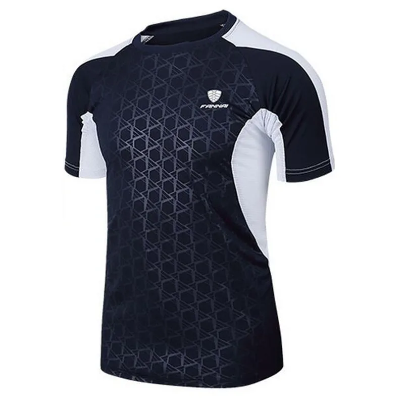 Мужская брендовая теннисная рубашка для спорта на открытом воздухе, бега, тренировок, пробежек, одежда для фитнеса, футболки для мужчин, футболки с коротким рукавом для бадминтона, топы - Цвет: C5
