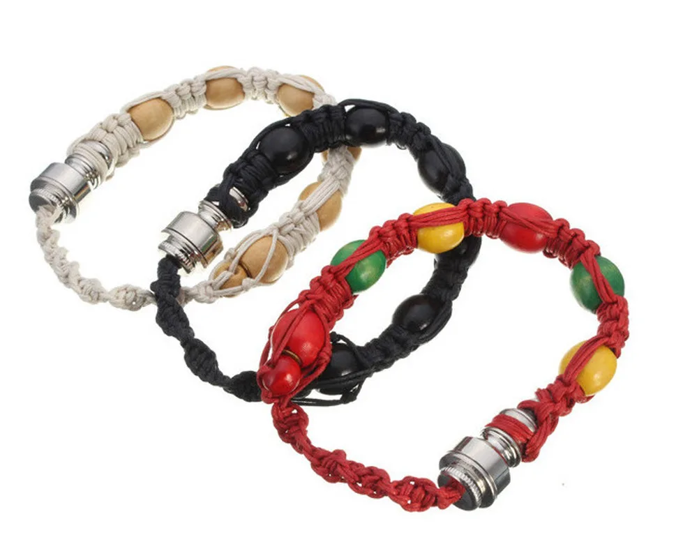 

New Portable Metal Bracelet Smoke Smoking Pipe Jamaica Rasta Weed Pipe 3 Colors Gift For Both Men And Women