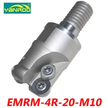 Бесплатная доставка EMRM-4R-20-M10 индексируемой торцевая фреза разъем для RPMW0802 карбида вставки подходит для карбида вольфрама хвостовик
