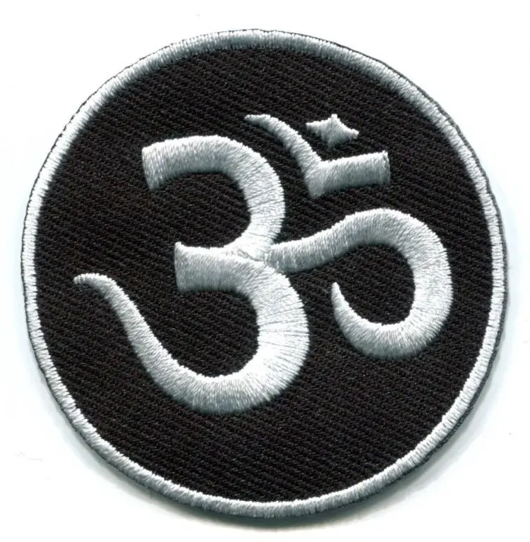 

Aum om infinity hindu hinduism yoga indian trance applique iron-on patch