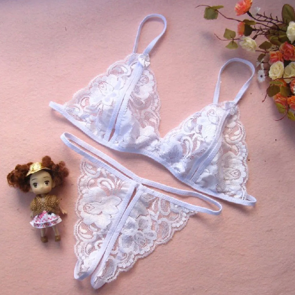 

Lady Sexy Underwear Women's Pants Floral Lace Sexy Panties Elastic Waist See Through Seamless Pajamas Sleeveless Panties H5