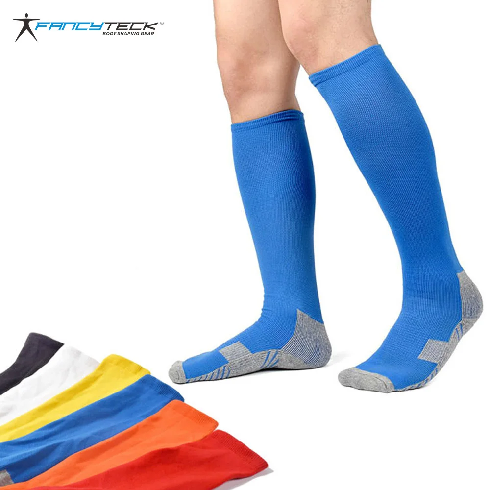 6 Colors Unisex Nylon Compression Socks Breathable Longer Men's Socks ...