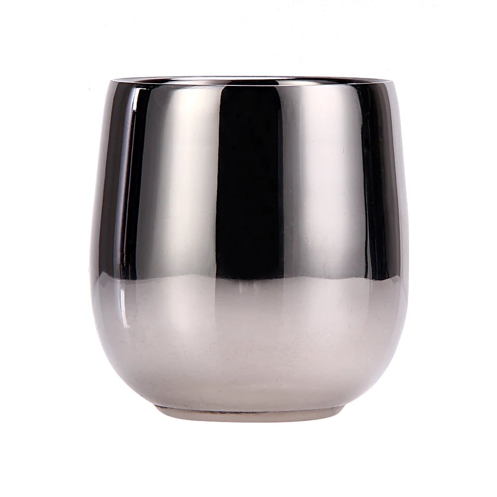 

180ML Dual Layer Stainless Steel Shave Mug Heat Insulation Smooth Shaving Mug Bowl Home Drinkware Mugs cup E5M1