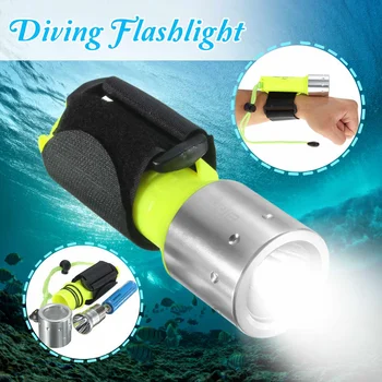 

Smuxi 6000 Lumens Diving Flashlight Underwater 50m Torch 18650 Rechargeable LED Light Lamp For Diving Photography Video