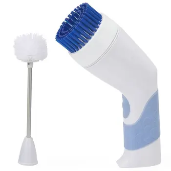 

Powered Household Rechargeable Electric Toilet Scrubber, Cordless Bathroom Sink Brush Household Clean Tool US Plug