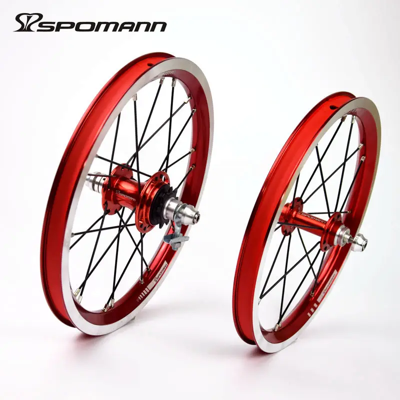 Spomann Ultralight font b Bicycle b font Wheelset 14 Inch Single speeds 9T BMX font b