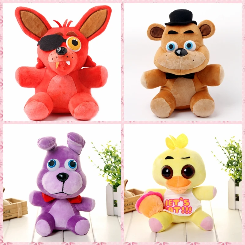4 шт./компл. 25 см пять ночей freedy Фредди медведь Банни chica Foxy мягкие Игрушечные