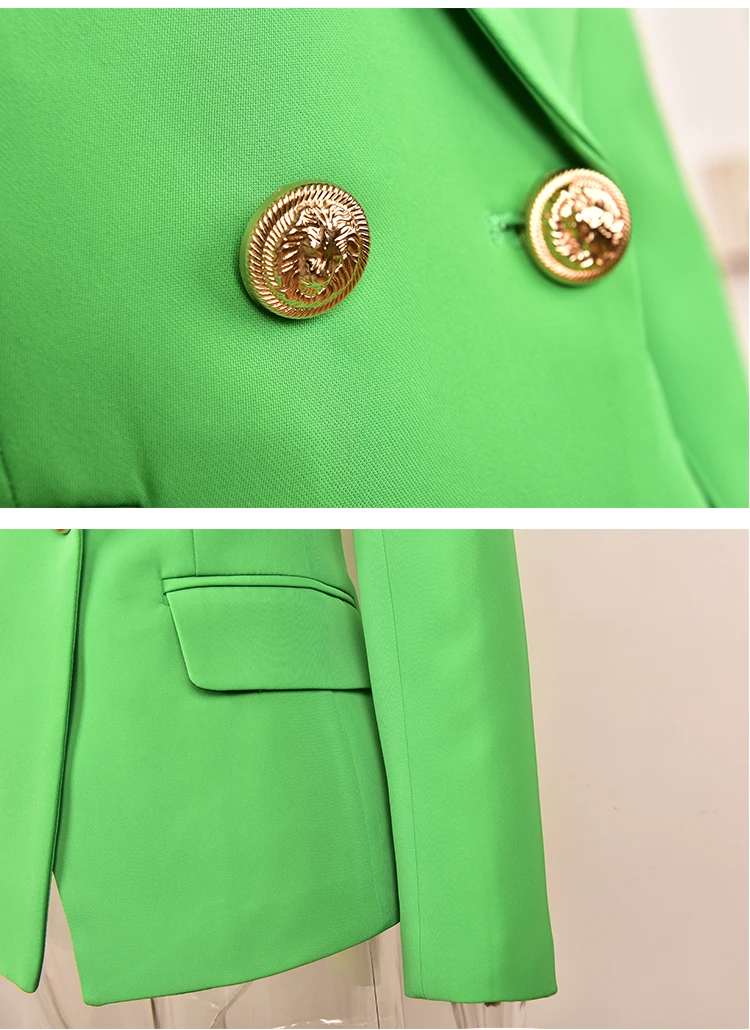 Большой размер XXXL, качественная уличная одежда, осенний дизайн, женский зеленый приталенный Блейзер ярких цветов, уличные блейзеры