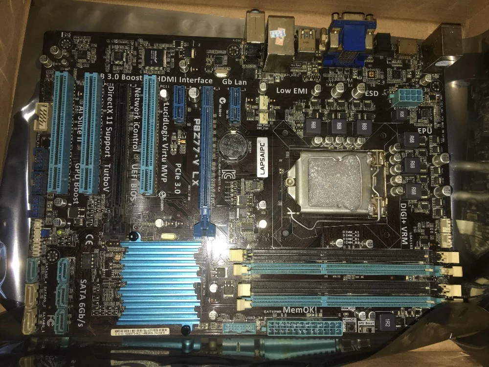 

P8Z77-V LX motherboard DDR3 LGA 1155 32GB Intel Z77 Desktop borad for i3 i5 i7 ATX UEFI BIOS Used Mainboard