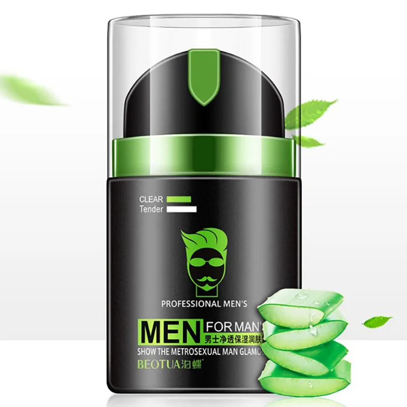 

Aloe Vera Skin Care Men Deep Moisturizing Oil-control Face Cream Hydrating Anti-Aging Anti Wrinkle Whitening Day Cream