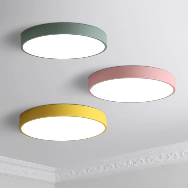 Modern Ceiling Lights Round Led Lamp Macaron Light Kitchen Modern Ceiling Lights Round Led Lamp Macaron Light Kitchen Fixtures Living Room Luminaria Kids