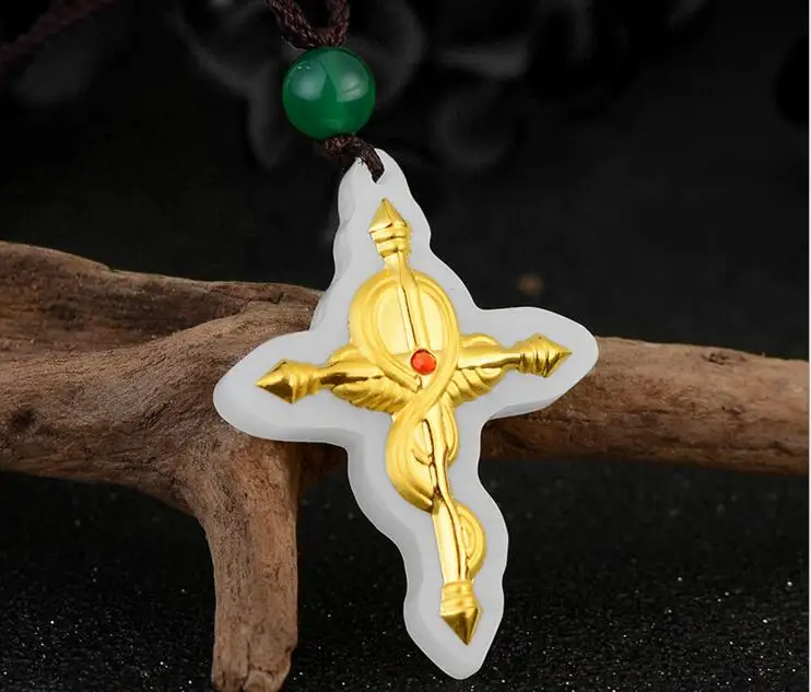 2018 High Quality Natural stone Hetian JADES Pendant Cross JADES