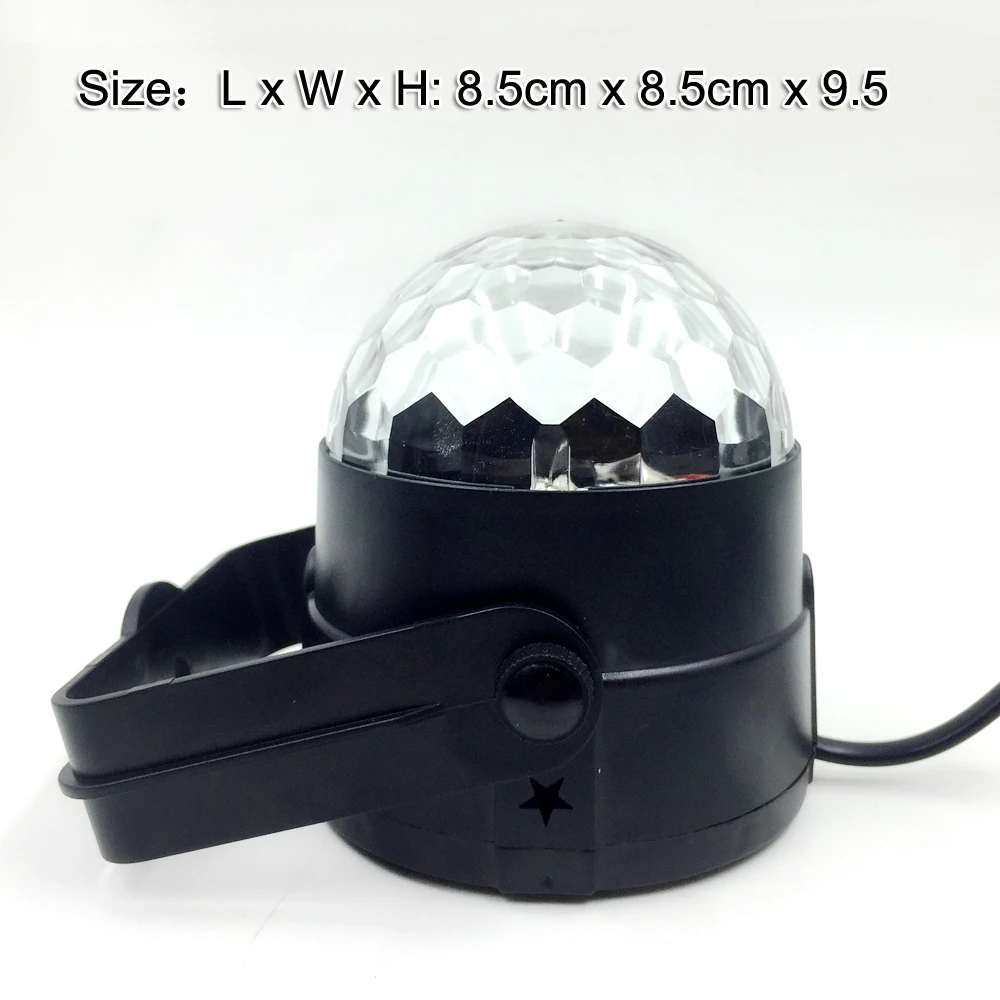  7 Colors DJ Lumiere Disco Ball 3W Sound Activated Laser Projector RGB Stage Lighting effect Lamp Christmas KTV Music Party Light (3)