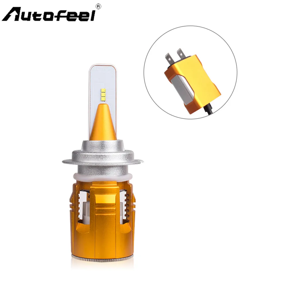 Autofeel Car Headlight 9006 HB4 LED 30W 7200lm Auto Bulb Headlamp 6000K Light Imported ZES Chip