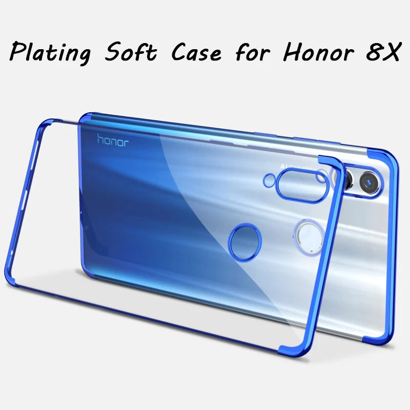 

Soft TPU Shockproof Phone Case for Huawei Honor 8X Max 8A 8C 7X 7A 7C 6C Pro Plating Case for Honor View 20 10 Lite Case