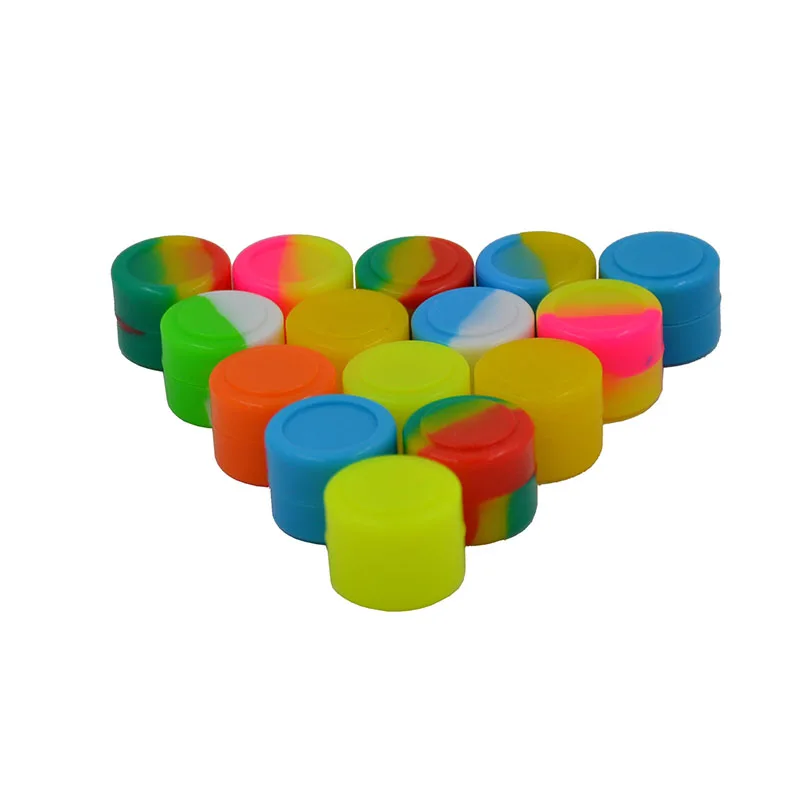 

50pcs 2ml FDA Slick oil Silicone butane Oil/wax concentrate/hash oil Container jars - Bho Non Stick silicone Dab wax jar