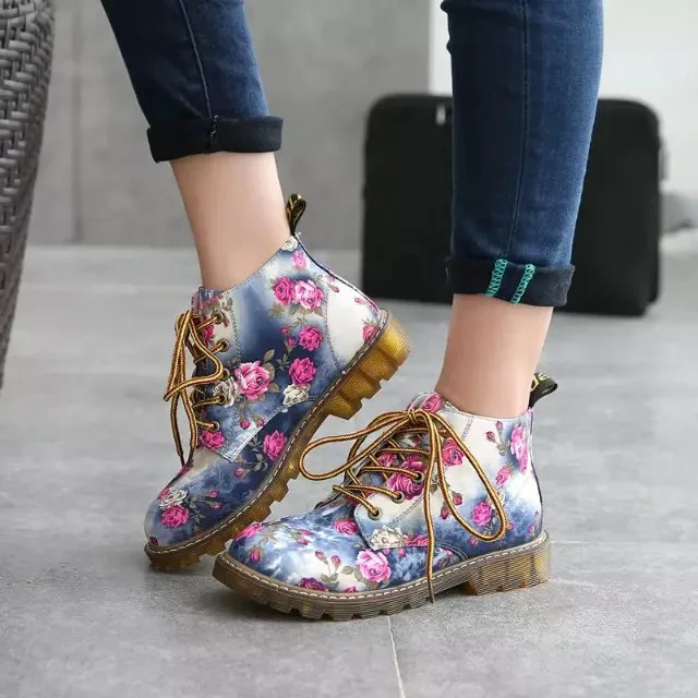 

Snow Boots Women Martins Boots Motorcycle Booties Winter Boots Ankle Boots Women Shoes Hot Lace-up Shoes Woman