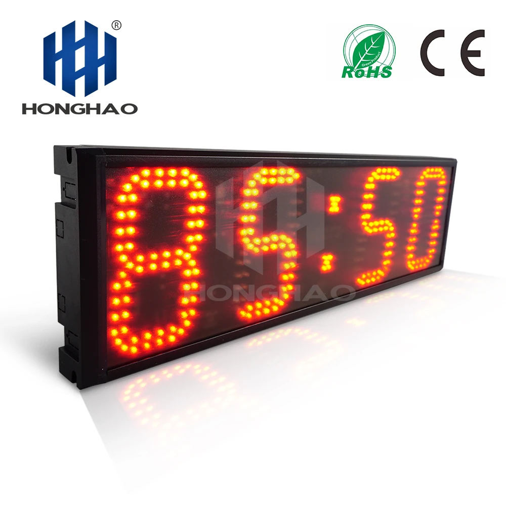 Honghao 6 &quot4-значный светодиодный Большой обратный отсчет таймер для спортивных