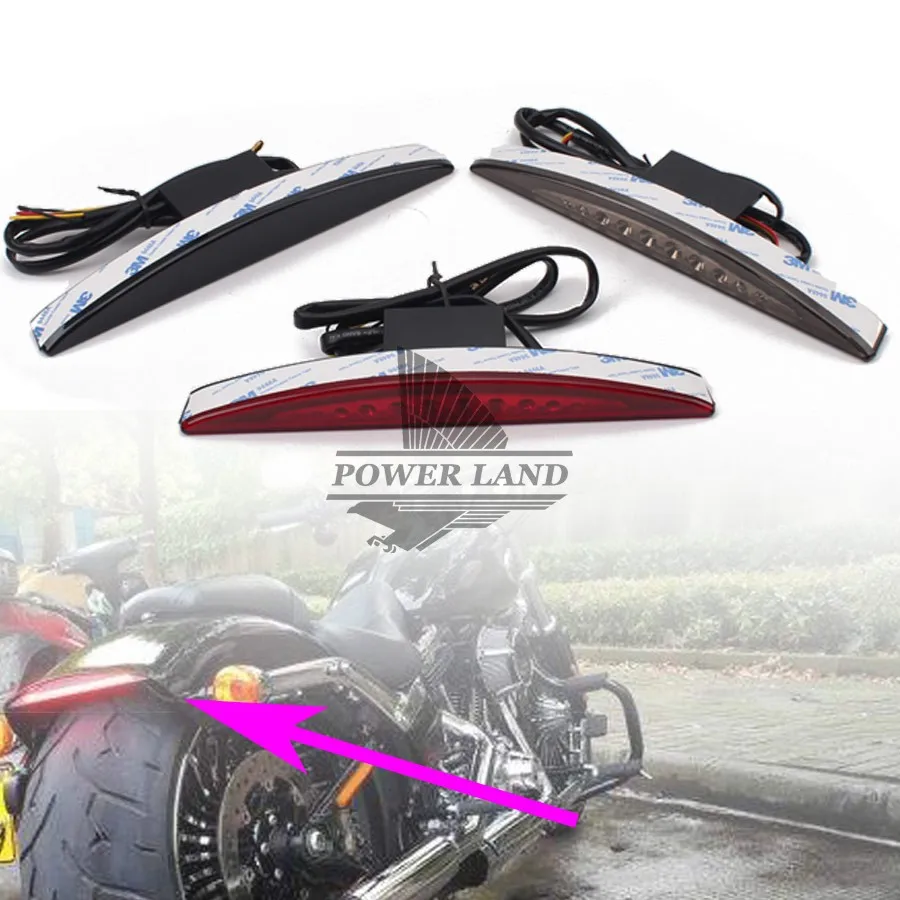 Заднее крыло мотоцикла светодиодный стоп сигнал задний фонарь для Harley FXSB CVO 2013 2014